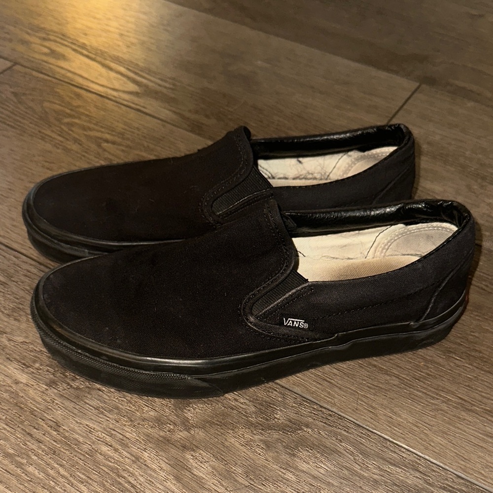 Vans Women's Classic Black Slip-On Sneakers